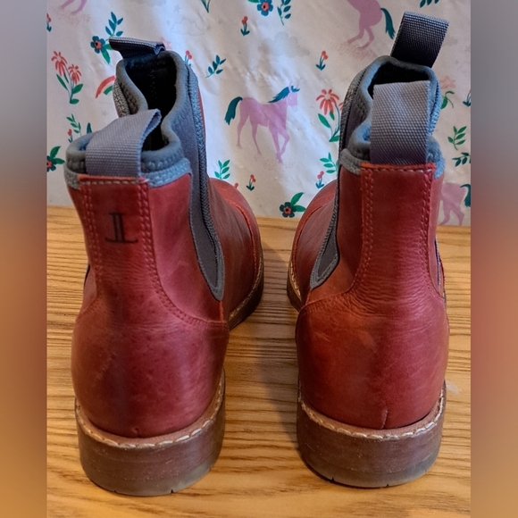 NWOT Lucchese Chelsea Burgundy Leather Casual Cowboy Western Winter Boot SZ 8.5 - Picture 5 of 11